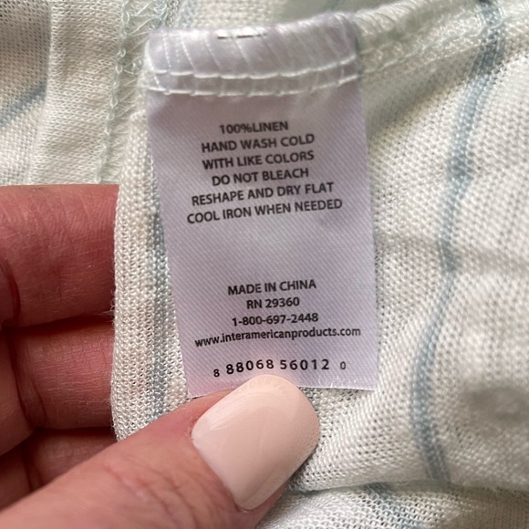 NWT Dip Plus Size Linen Top sz 3X - Picture 6 of 7